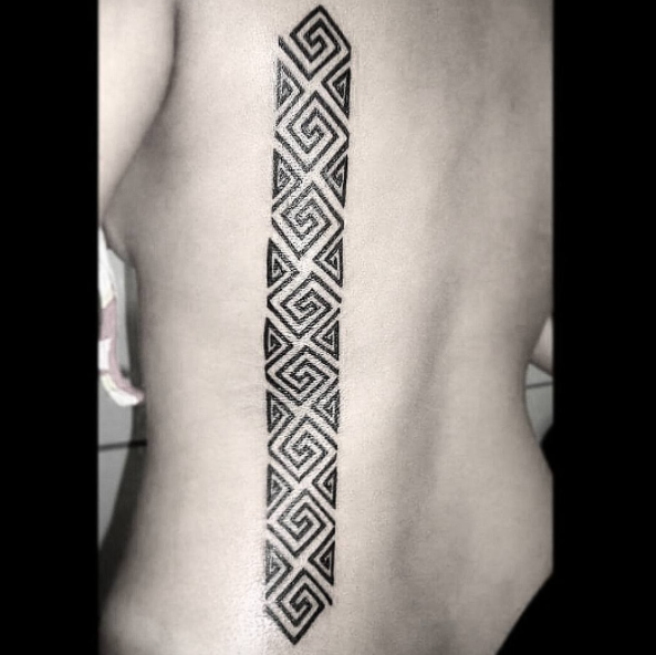 Pared-back tribal tattoo