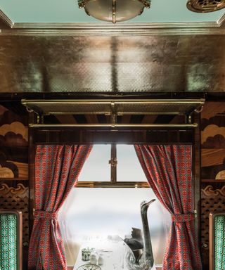Wes Anderson train with Art Deco features