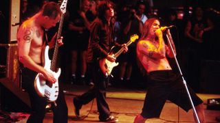 Red Hot Chili Peppers performing at Tibetan Freedom Concert, June 1998