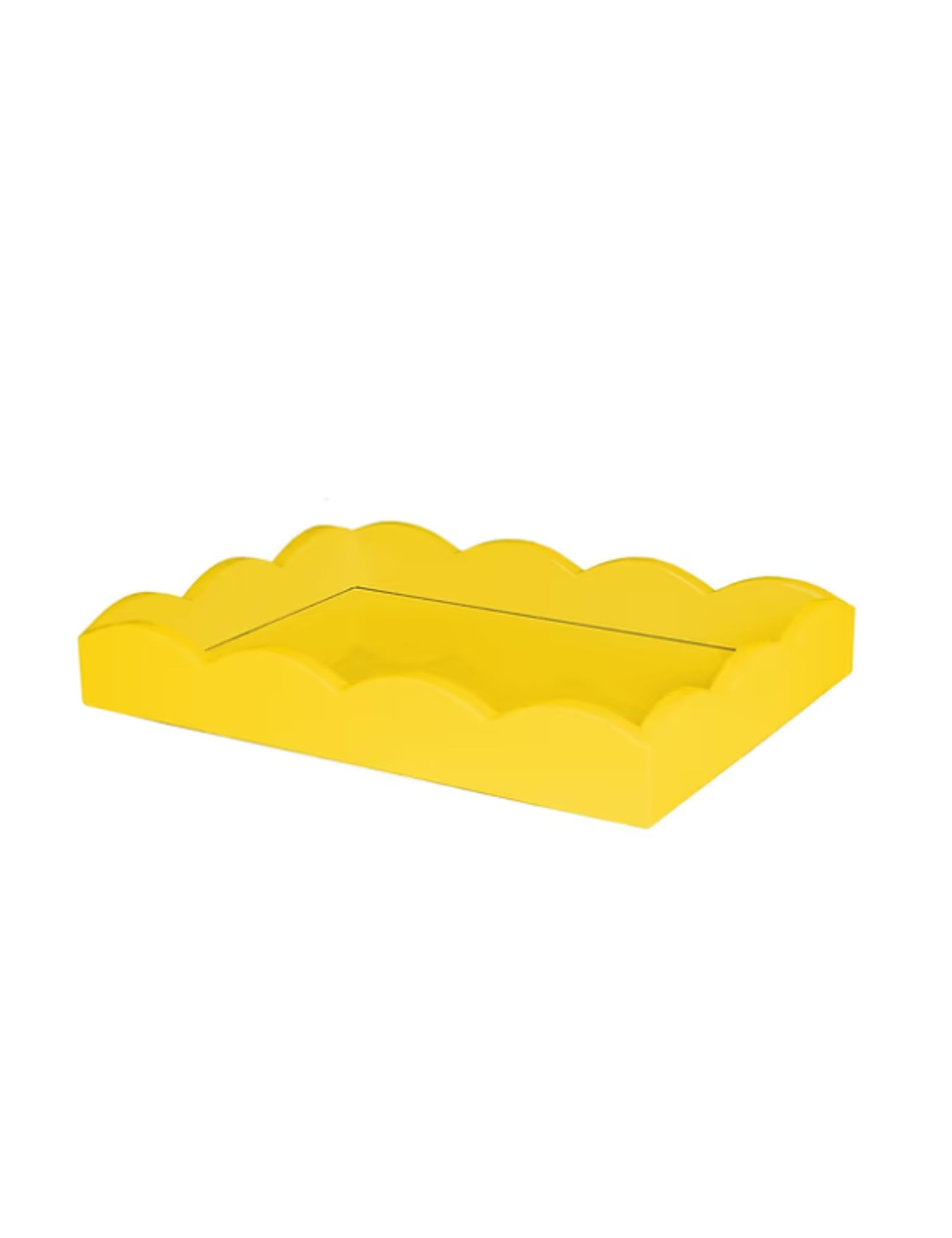Addison Ross, Yellow Small Lacquered Scalloped Tray