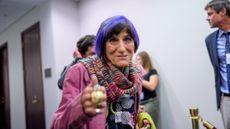 House Republicans And Democrats Gather For Their First Conference Meetings After August RecessWASHINGTON, DC - SEPTEMBER 1: Rep. Rosa DeLauro (D-CT) arrives for a Democratic caucus meeting on Capitol Hill on September 1, 2026 in Washington, DC. House Republicans and Democrats are gathering for their first conference meetings after the August recess. (Photo by Andrew Harnik/Getty Images)