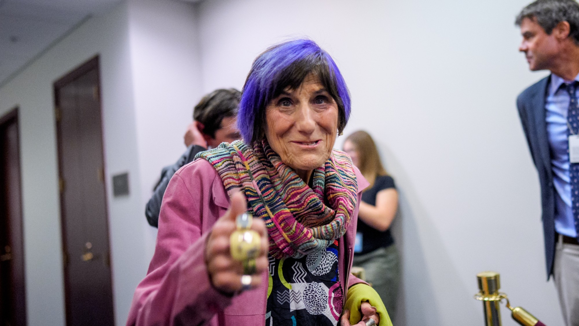 House Republicans And Democrats Gather For Their First Conference Meetings After August RecessWASHINGTON, DC - SEPTEMBER 1: Rep. Rosa DeLauro (D-CT) arrives for a Democratic caucus meeting on Capitol Hill on September 1, 2026 in Washington, DC. House Republicans and Democrats are gathering for their first conference meetings after the August recess. (Photo by Andrew Harnik/Getty Images)