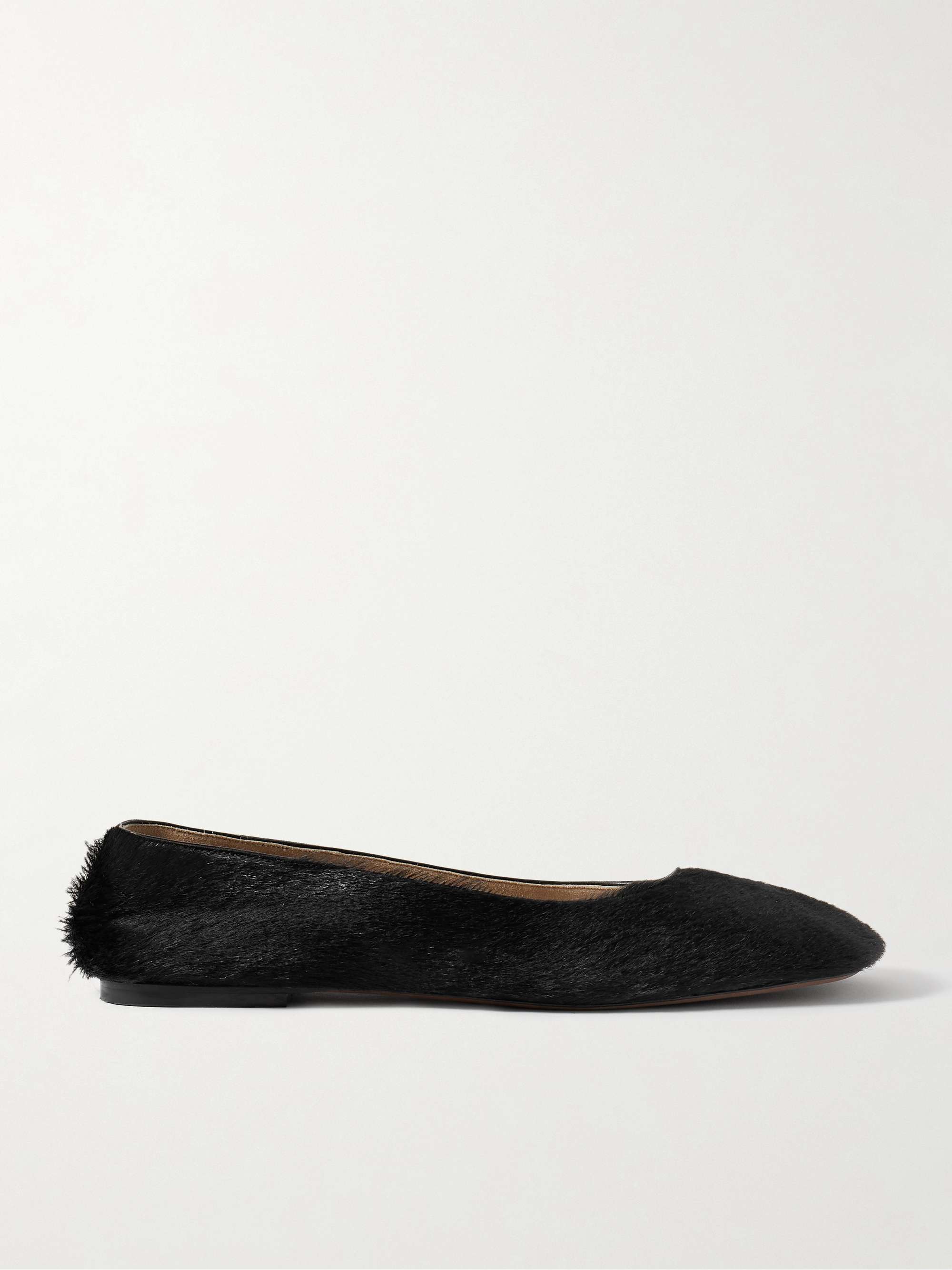 Calf Hair Ballet Flats