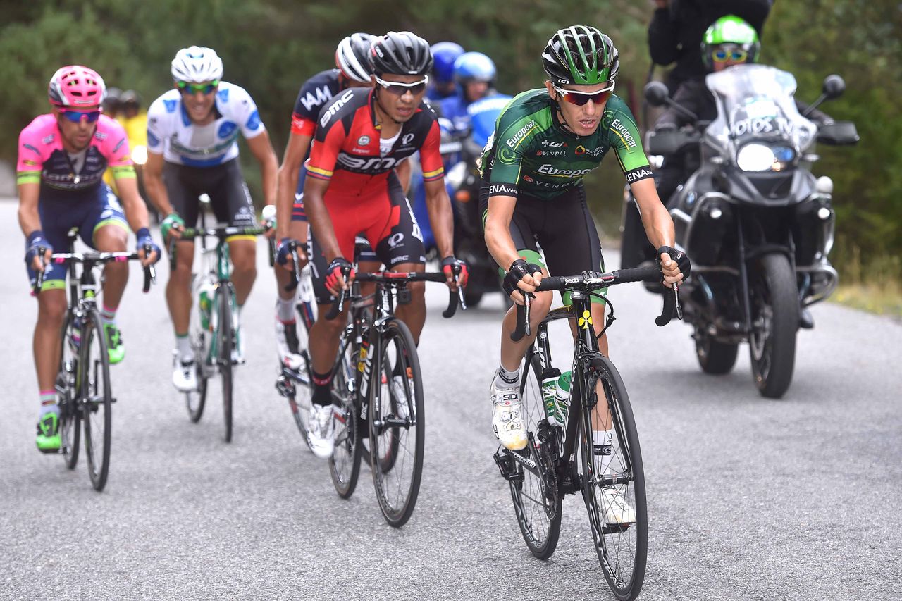 Romain Sicard, Darwin Atapuma and Omar Fraile in the breakaway