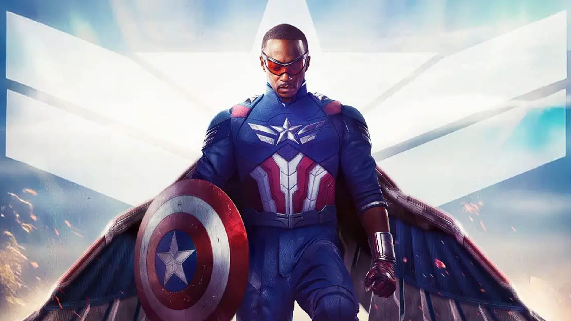 Anthony Mackie as Captain America.