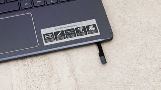 Acer Chromebook Spin 714 stylus garage