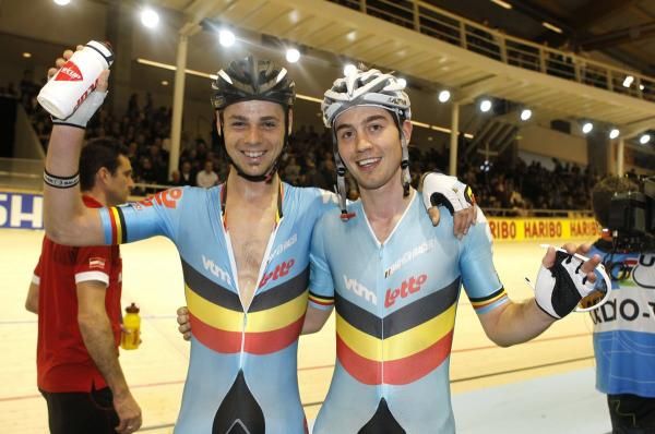 The Belgian duo were surprised to land a bronze medal, after Iljo Keisse was a late withdrawal from the team.
