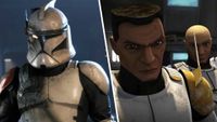Left: Trick from Star Wars Zero Company. Right: Clones from the Clone Wars TV Show.