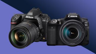 Nikona D780 and Canon 90D side by side