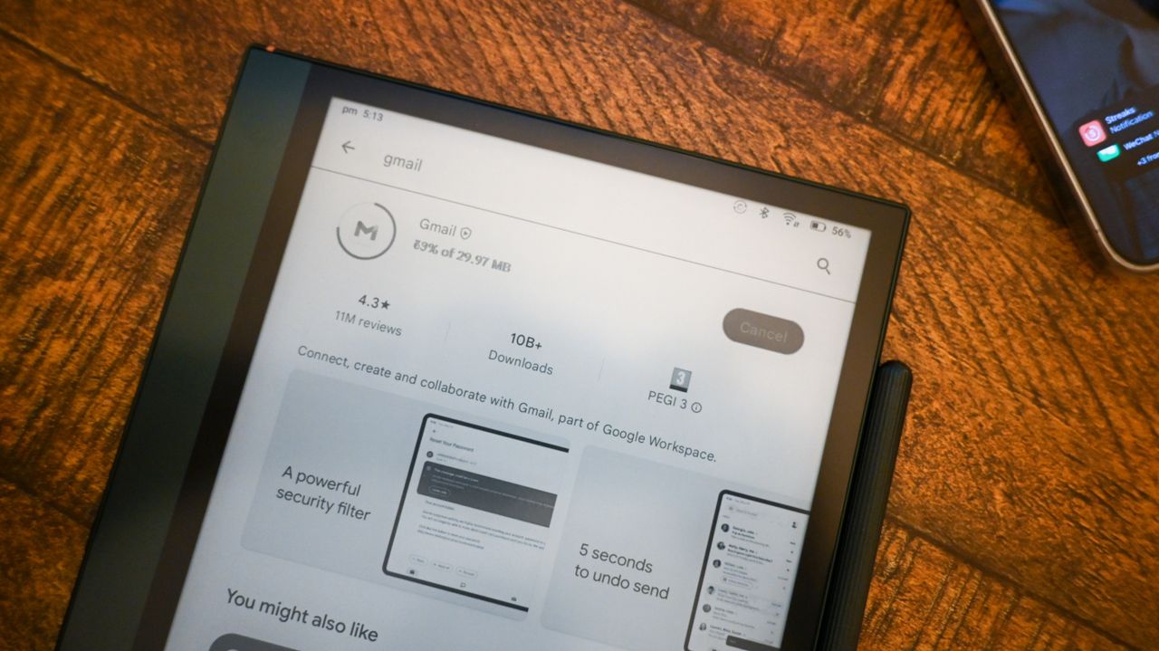 A photo of the Onyx Boox Note Air 2