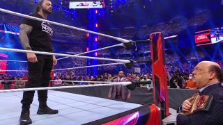 Roman Reigns and Paul Heyman at Royal Rumble