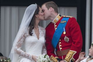 Prince William and the Duchess of Cambridge on their wedding day