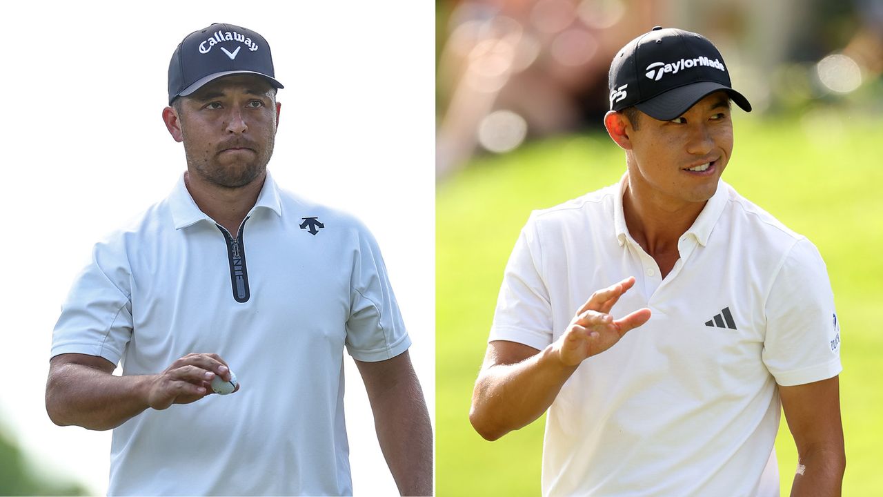 Xander Schauffele and Collin Morikawa salute the crowd