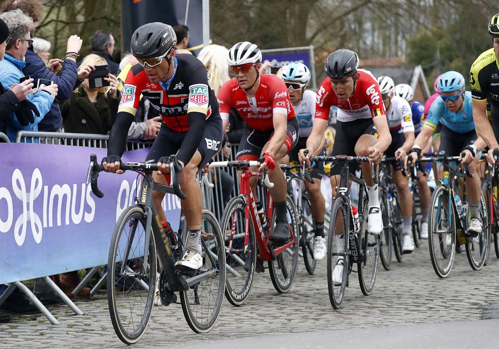 BMC's Greg Van Avermaet leads the chase at Tour of Flanders