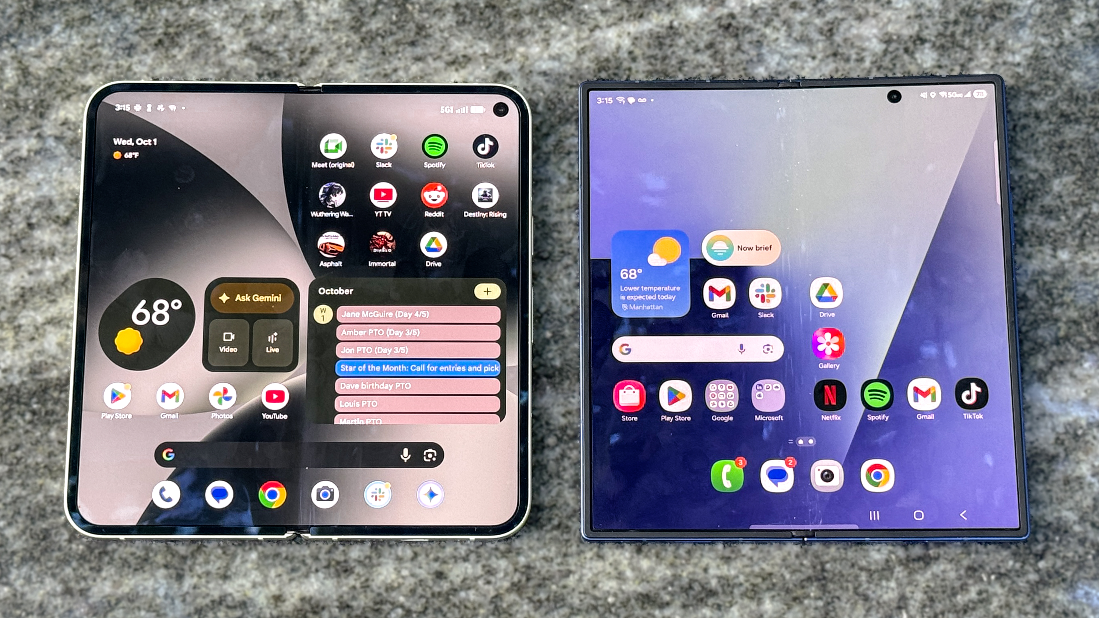 Pixel 10 Pro Fold shown in hand