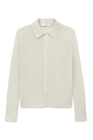 Mango Lurex Knitted Shirt (Was $60) 