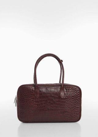 Rectangular Leather Handbag