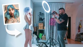Using a single ring light for portrait photography