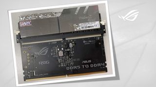 Asus' DDR4 to DDR5 adapter card