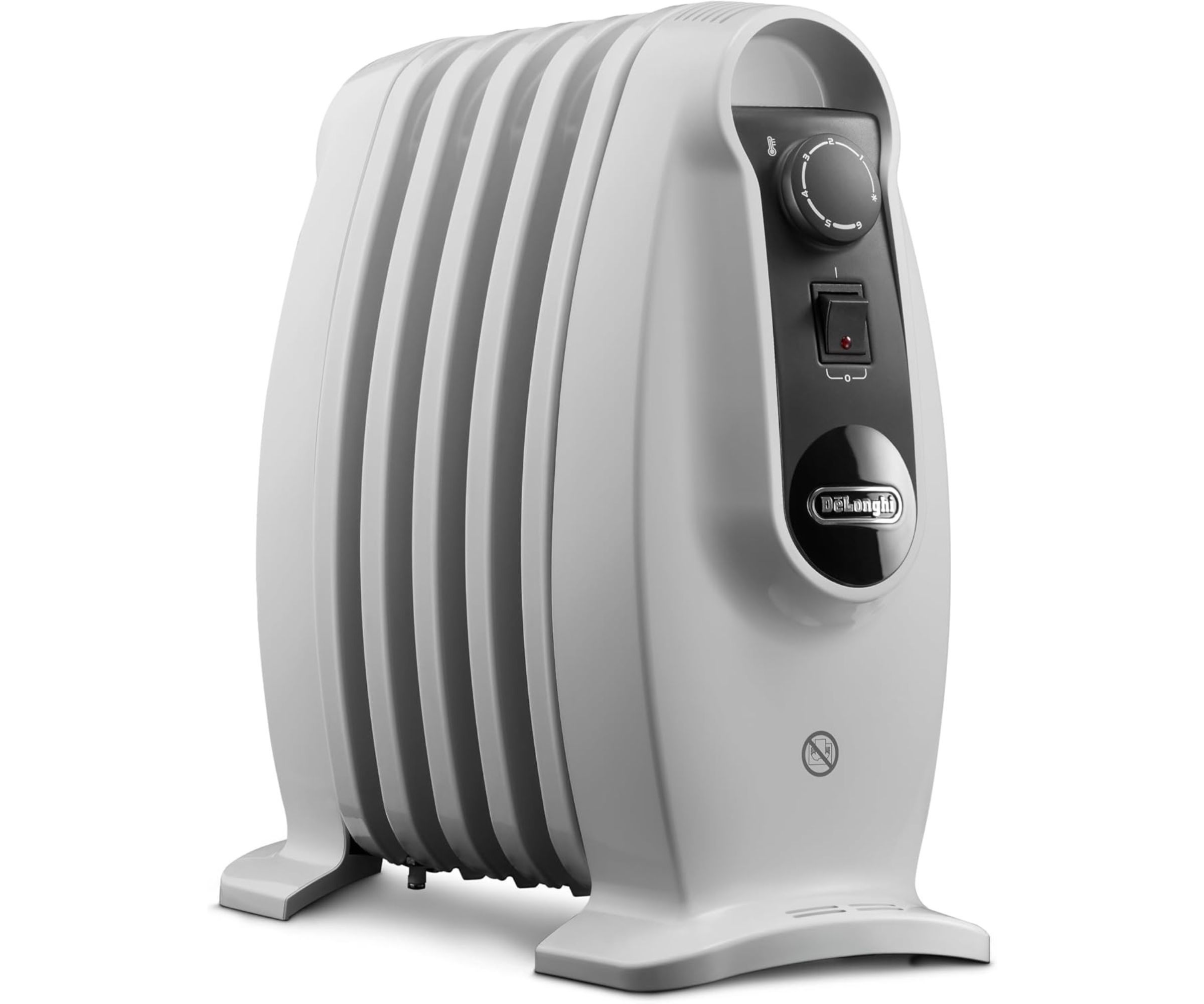 De'Longhi TRNS0505M Oil Filled Radiator large cut out on white background