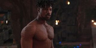 Michael B. Jordan as Killmonger in Black Panther