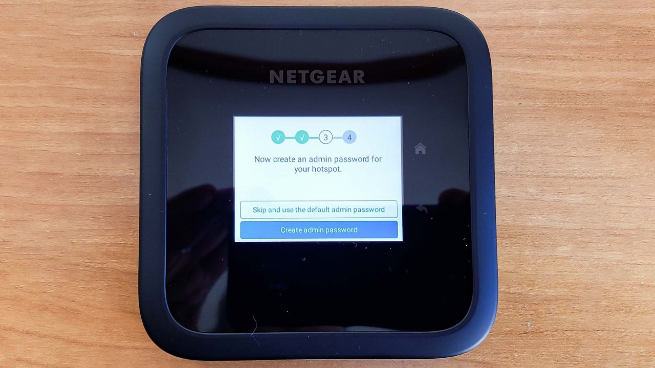 Netgear Nighthawk M6 sitting on desk