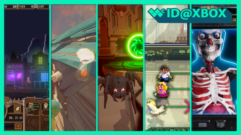 ID at Xbox selects including Dustland Delivery, Quarantine Zone, KILL IT WITH FIRE 2, Egging On, and Rhythm Doctor.