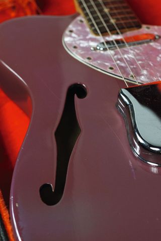 Fender Telecaster Thinline in Lavender Lilac custom color finish
