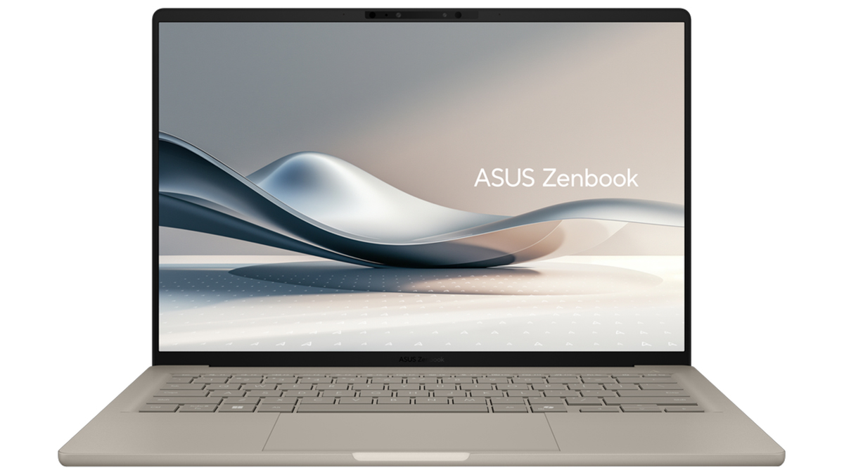 Asus Zenbook A14 from the front