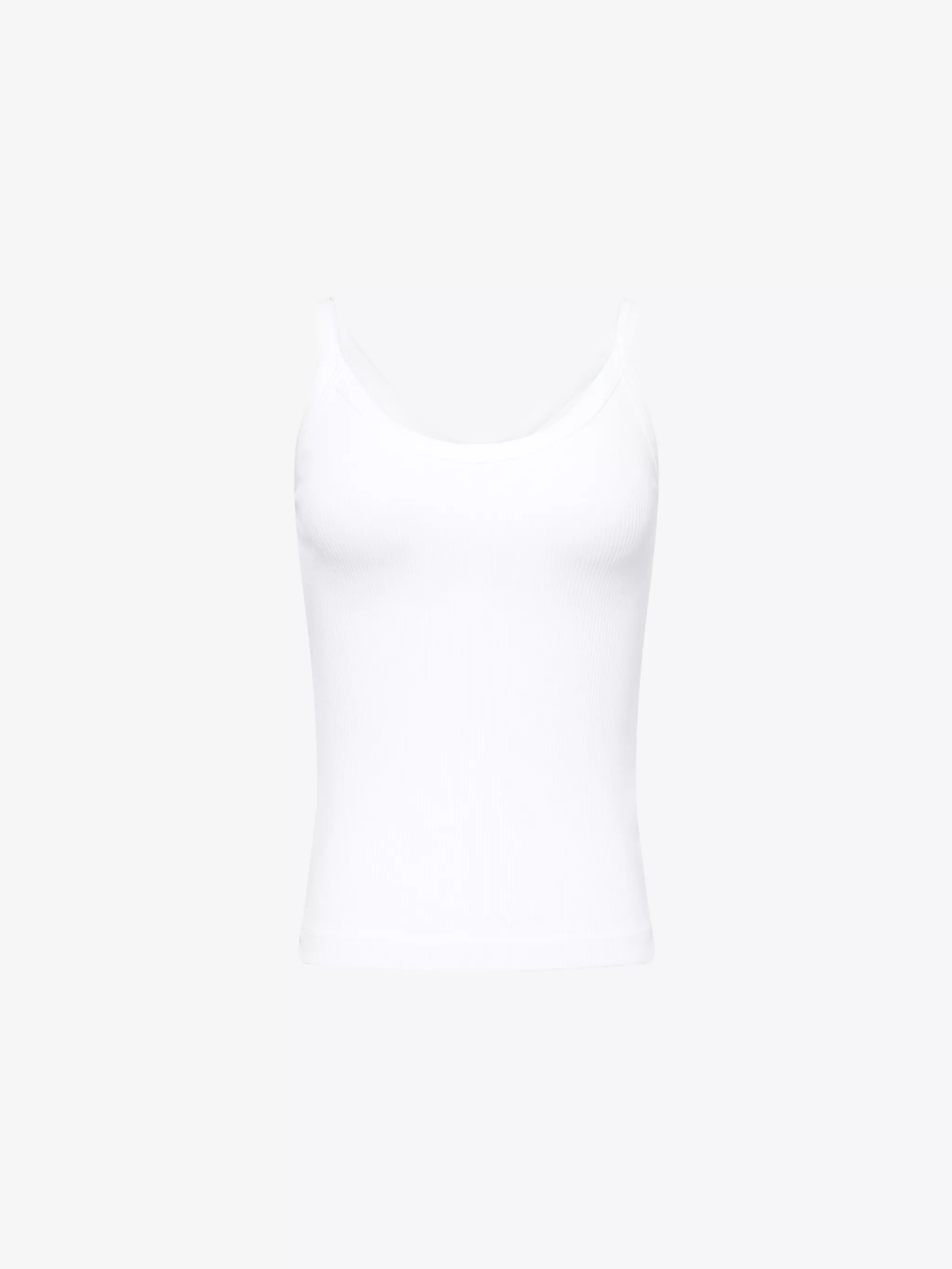 White Knit Tank Top