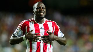 SO KON PO, HONG KONG - JULY 24: Jozy Altidore of Sunderland reacts during the Barclays Asia Trophy Semi Final match between Tottenham Hotspur and Sunderland at Hong Kong Stadium on July 24, 2013 in So Kon Po, Hong Kong. (Photo by Victor Fraile/Getty Images)