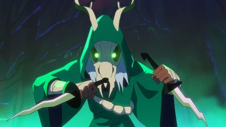A Slay the Spire 2 character dual wielding daggers and preparing to fight