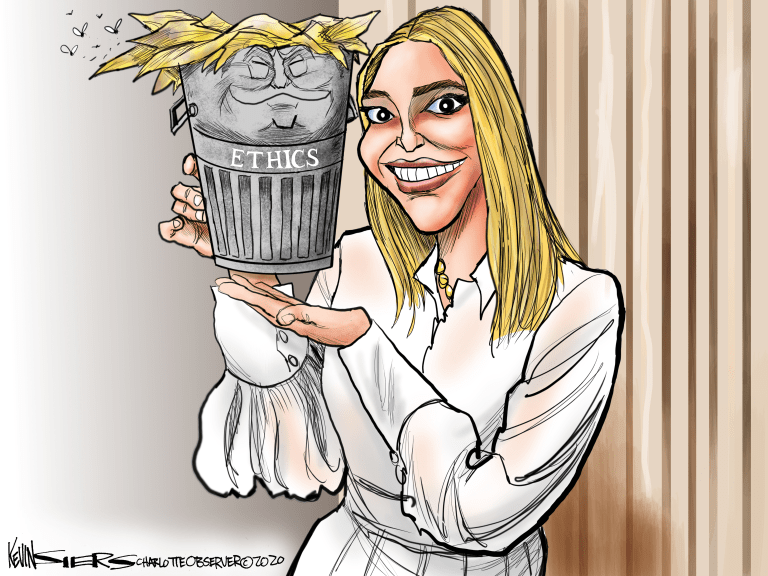 Political Cartoon U.S. Ivanka Trump Goya ethics