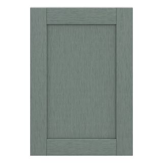 GoodHome Alpinia Matt green wood effect Shaker Highline Cabinet door