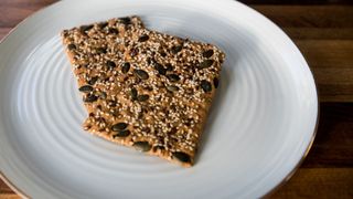 Wholegrain crackers with nuts and seeds