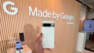The Google Pixel 8 Pro in porcelain