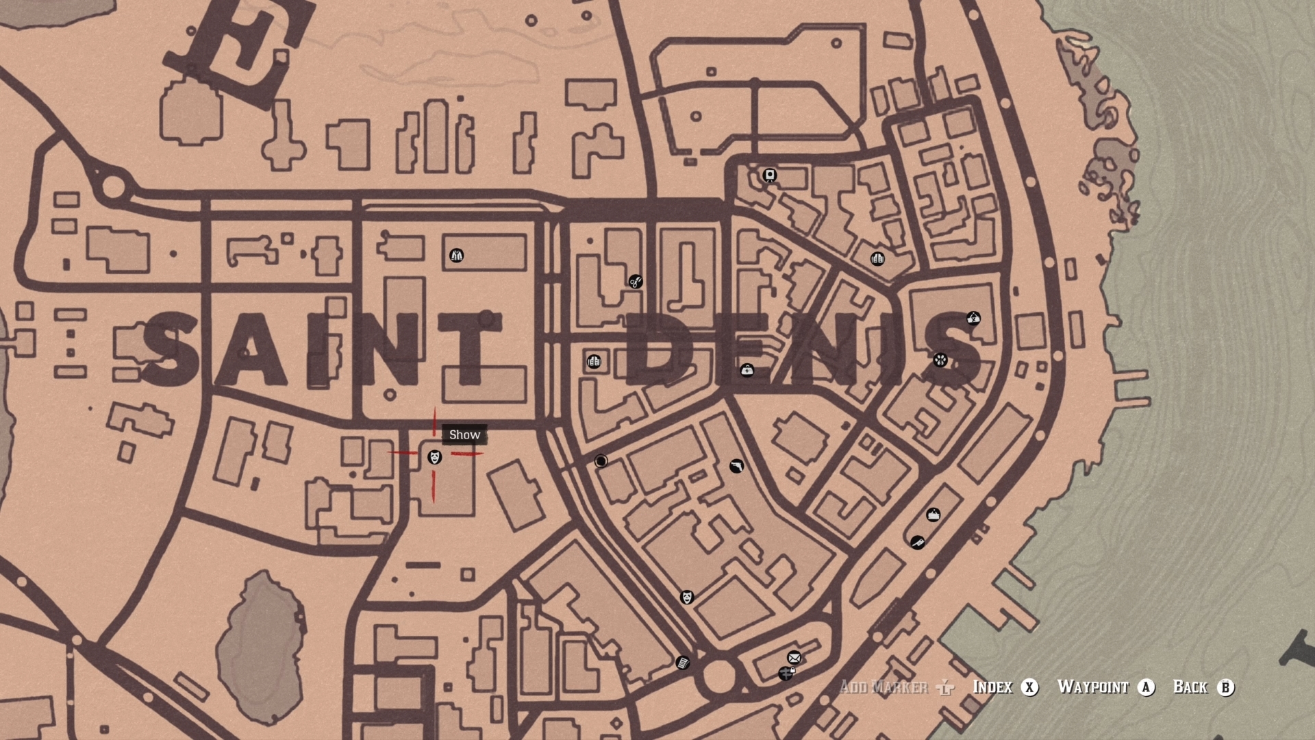 Карта saint denis rdr 2