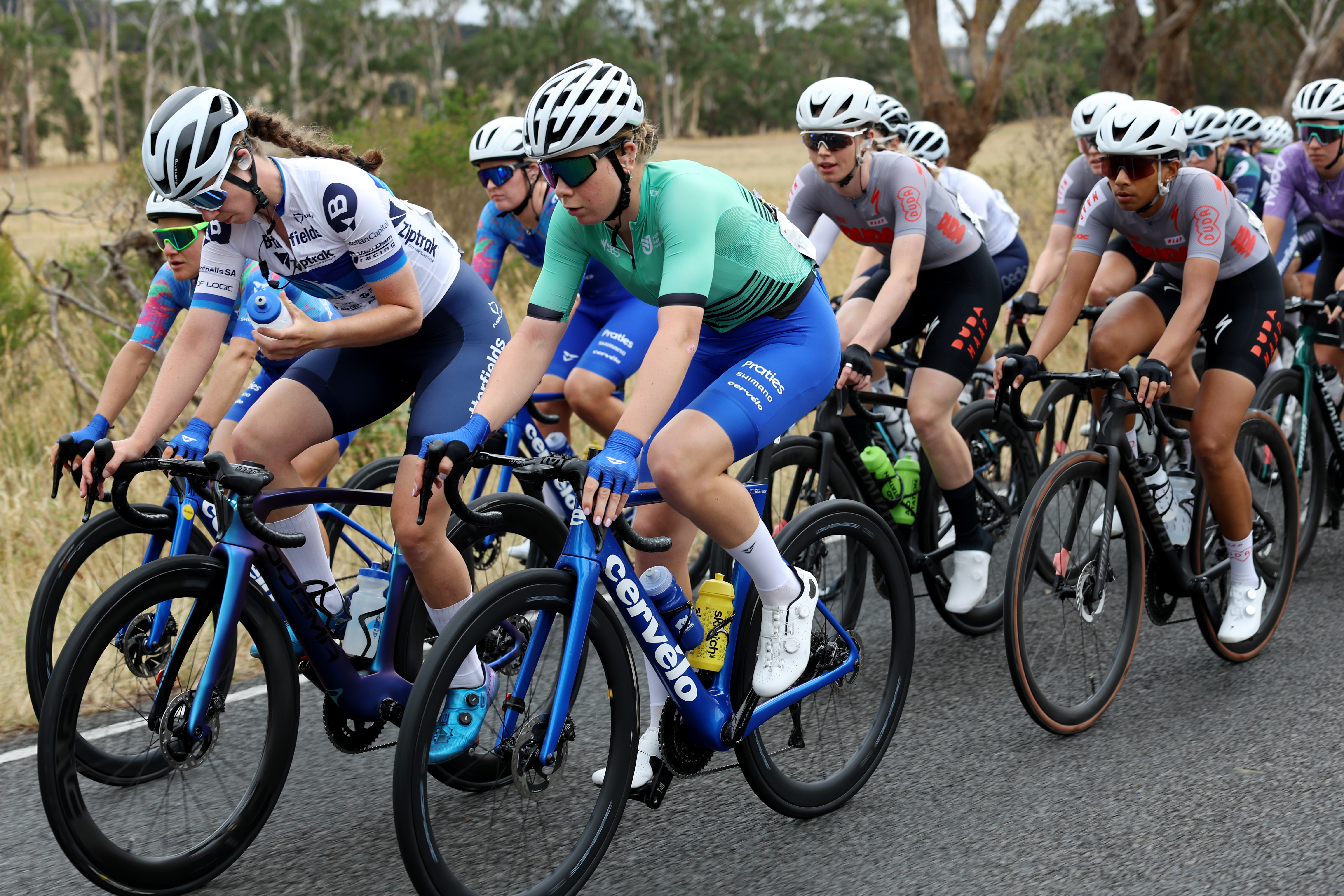 during the Lochard Energy Warrnambool Women's Cycling Classic on Sunday, February 9, 2024 in Victoria. (Pic by Con Chronis/PSL)