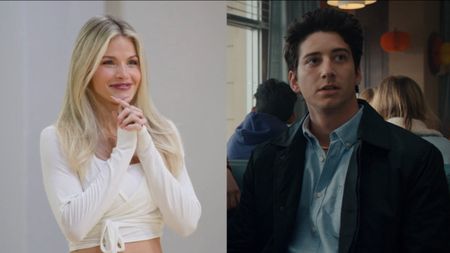 Witney Carson on Season 34 of DWTS, Milo Manheim sitting in a diner booth in Thanksgiving.