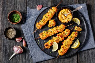 prawn kebabs