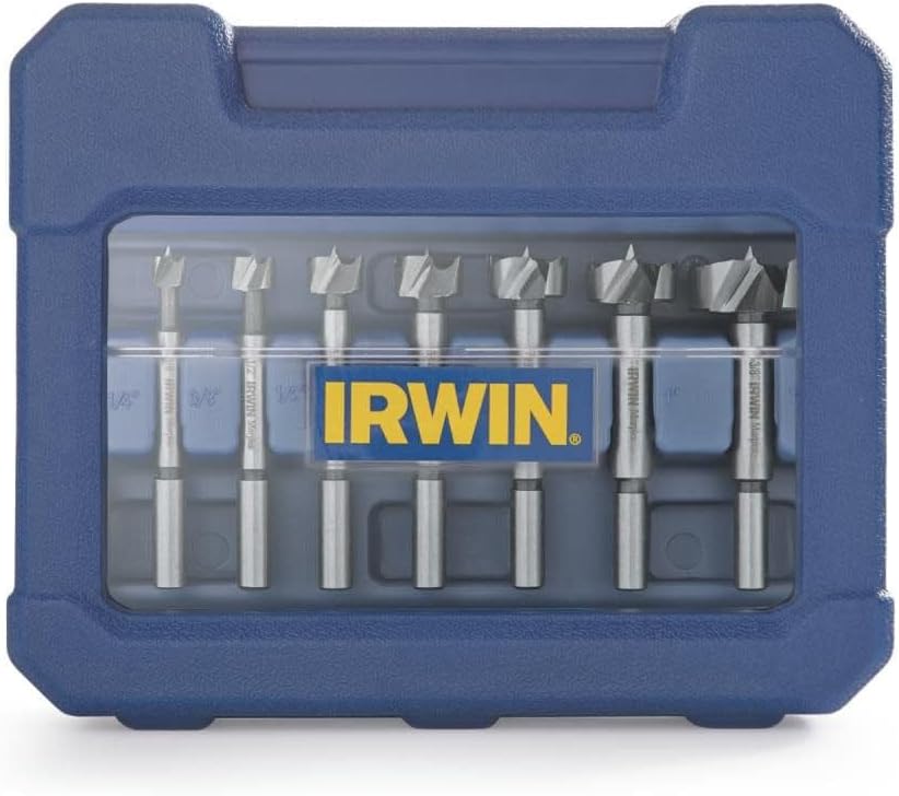 Irwin Marples Forstner Bit Set, Wood Drilling, 8 Piece (1966892)