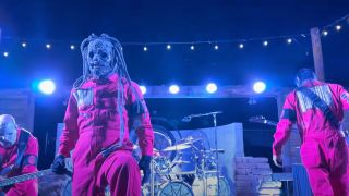 Slipknot live on stage last night