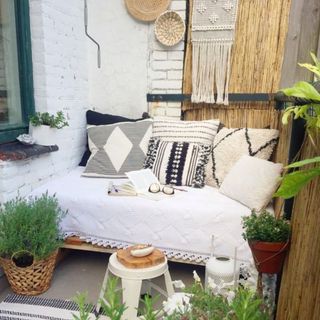 Boho small balcony