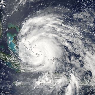 Irene Over the Bahamas