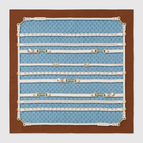 Printed Silk Twill Carr&amp;eacute;