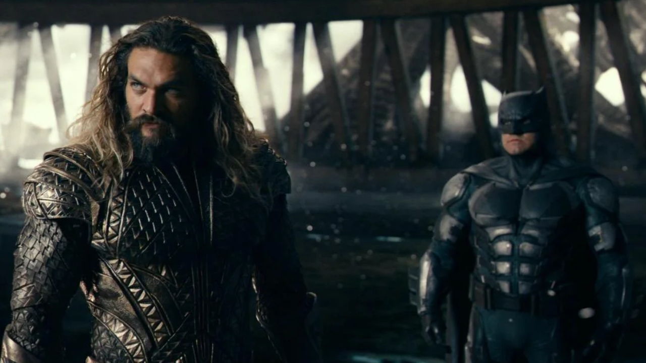 Jason Momoa y Ben Affleck en la Liga de la Justicia de Zack Snyder