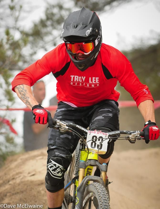 Lars Sternberg (Troy Lee) setting up for a tight turn