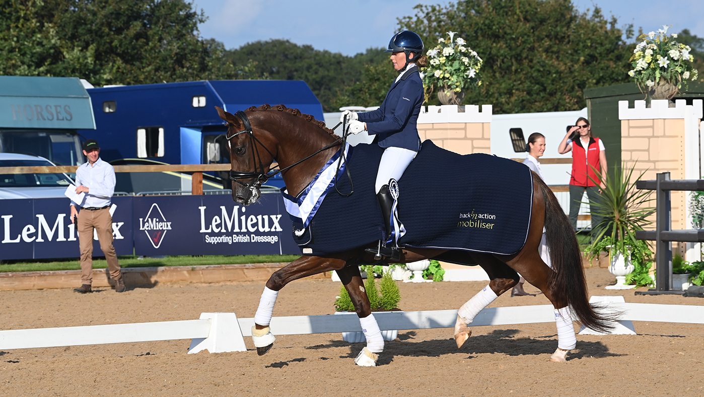 National Dressage Championships prelim silver Anna Burns