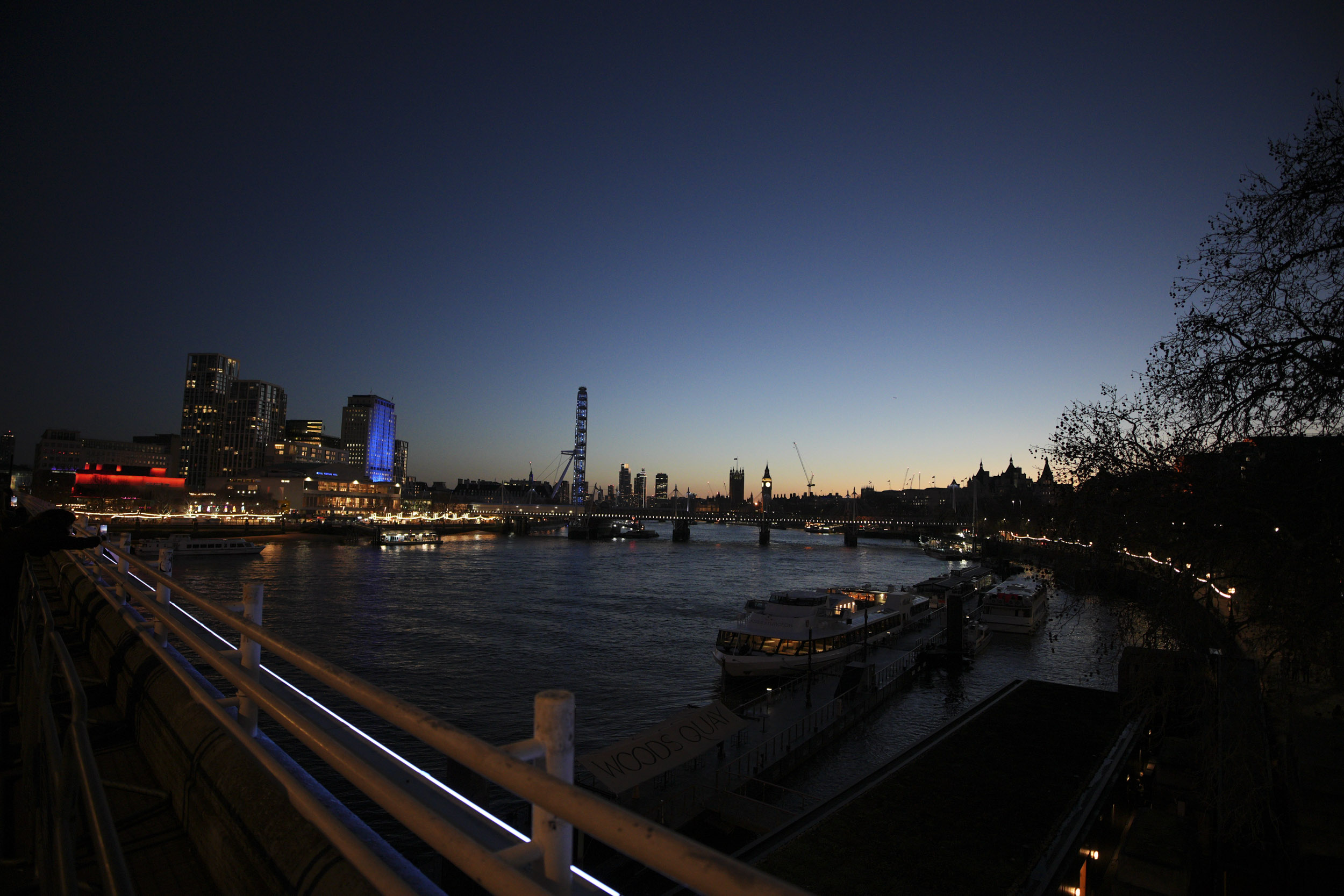 Sigma 12mm f/1.4 DC | C lens test shot showing low light performance in London