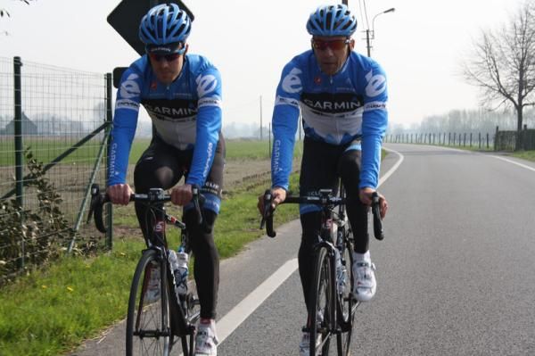 Just two Garmin riders were in Gent for training